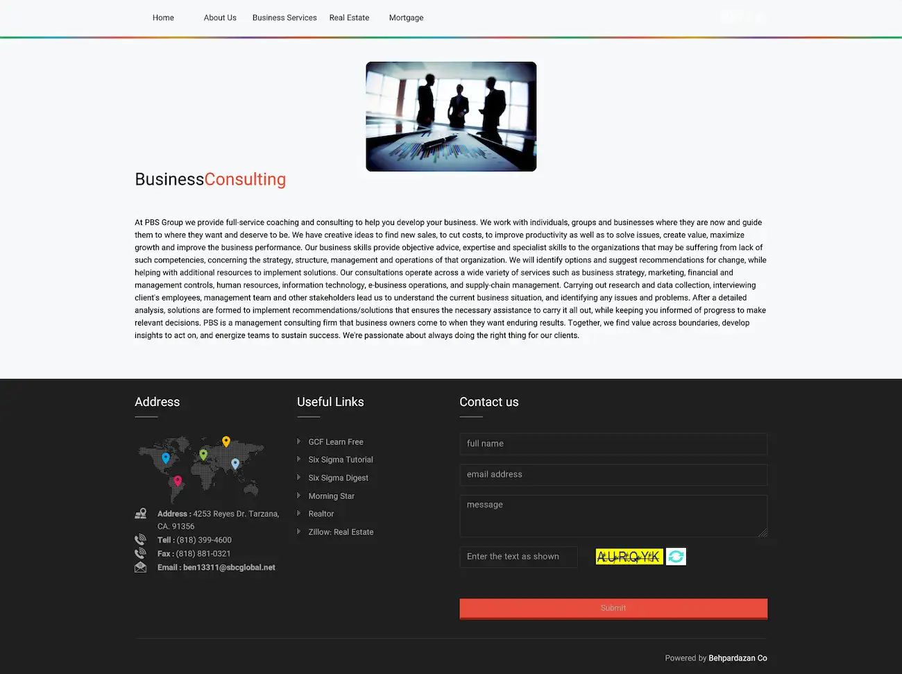 طراحی سایت شرکت بازرگانی گروه انگلیسی تجارت